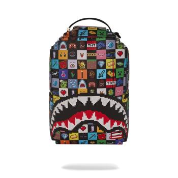 Backpacks SPRAYGROUND DRIP CHECK SHARK 910B6020NSZ Man ass FootCourt