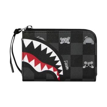 GRAY PEEKING CHARACTER CHECK WALLET