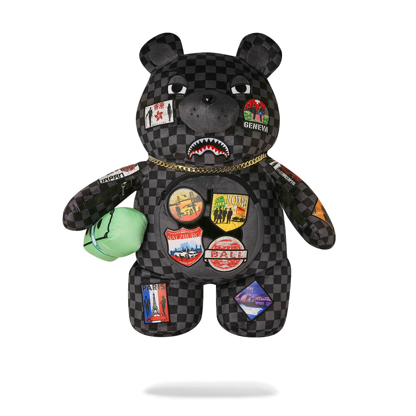 Backpacks SPRAYGROUND GLOBAL MOGUL LOST TICKET MONEY BEAR 910B6528NSZ Man ass FootCourt
