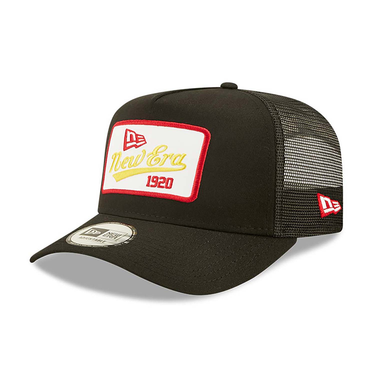 Hats NEW ERA STATE PATCH TRUCKER 60357960 Man black yellow FootCourt